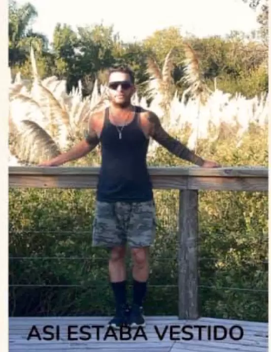 Foto de Palacios. Con esa misma ropa fue encontrado el cadáver.