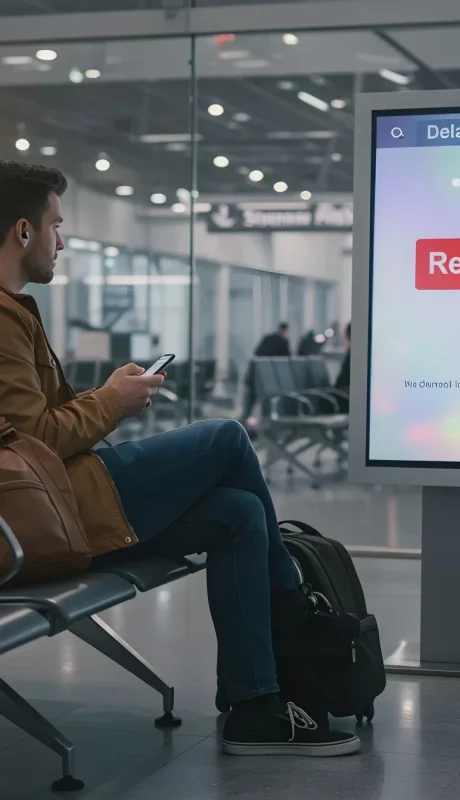 ¿Sabías que un vuelo cancelado o con demora de más de 4 horas? Tenés derecho a que te resuelvan la estadía o te den alternativas de pernocte.