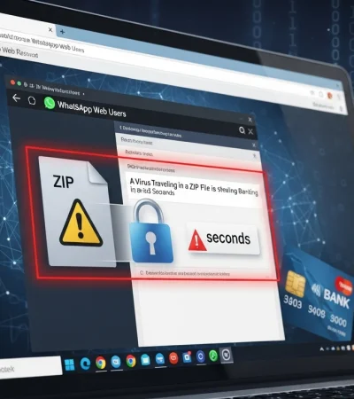 Alerta por SORVEPOTEL: el nuevo virus que roba claves bancarias desde WhatsApp Web en segundos.