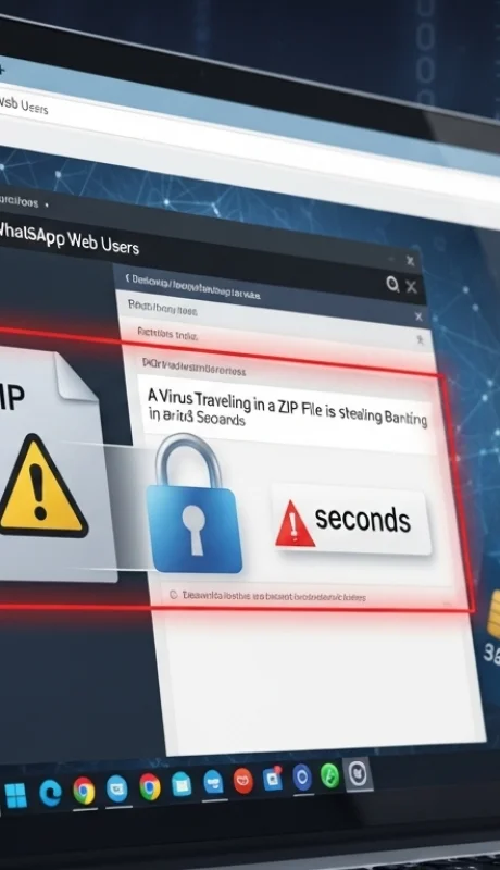 Alerta por SORVEPOTEL: el nuevo virus que roba claves bancarias desde WhatsApp Web en segundos.