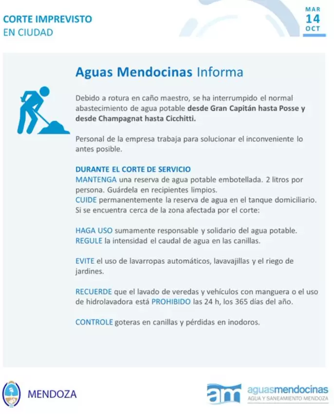 Aviso de Aguas Mendocinas