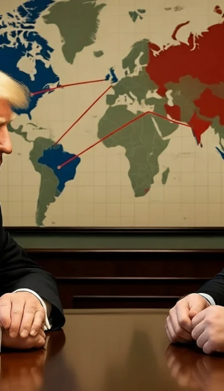 Donald Trump que pone en jaque la inversión china en Argentina.
-Imagen generada con IA-