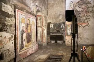 Catacumbas de Commodilla: la restauración láser devuelve el esplendor a una joya de 1.600 años