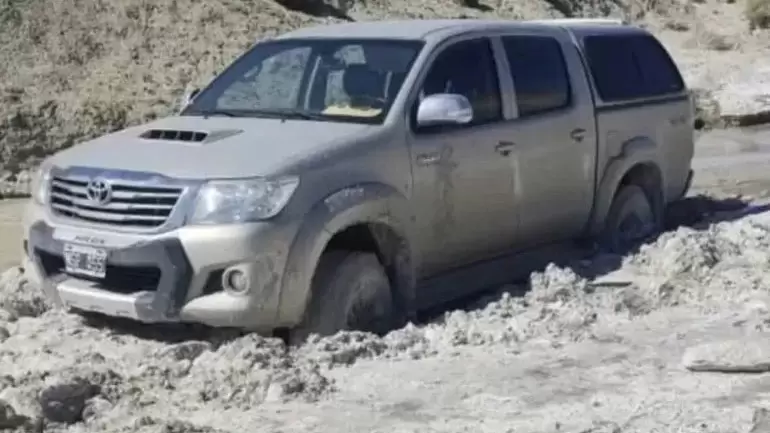 La camioneta en la que viajaba la pareja fue encontrada. Foto: gentileza (web)