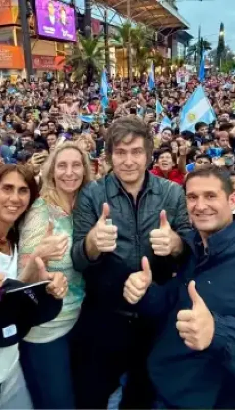 El líder libertario concluyó la gira por el Norte con un acto en Tucumán. Foto: gentileza (web)