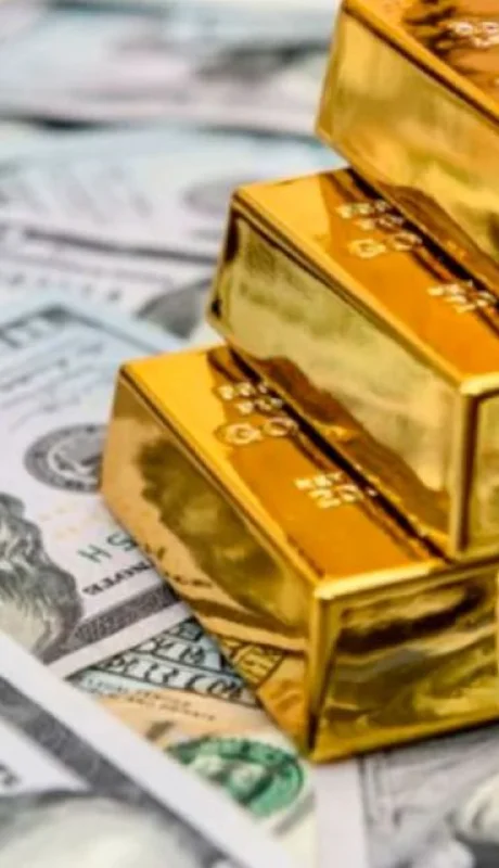 El oro por encima del valor dólar.