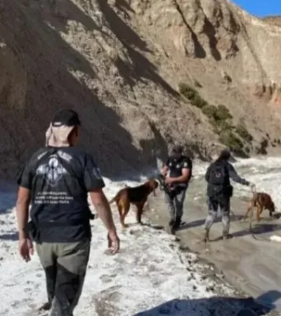 Rastrillaje para encontrar a la pareja desaparecida en Comodoro Rivadavia/ Fuente: Web