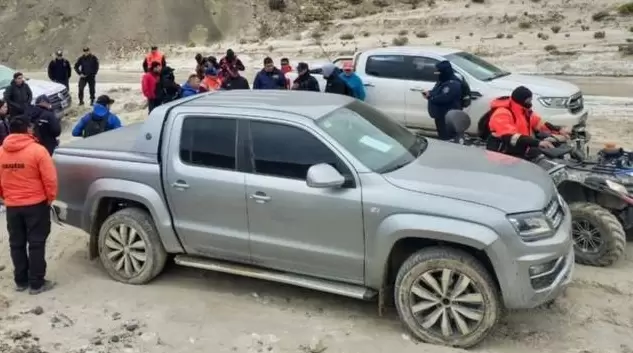 La camioneta  de los jubilados desaparecidos den Chubut
