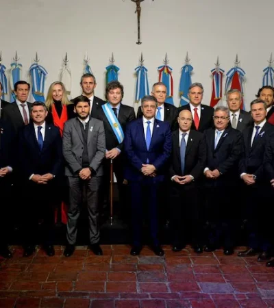 Milei y los gobernadores.