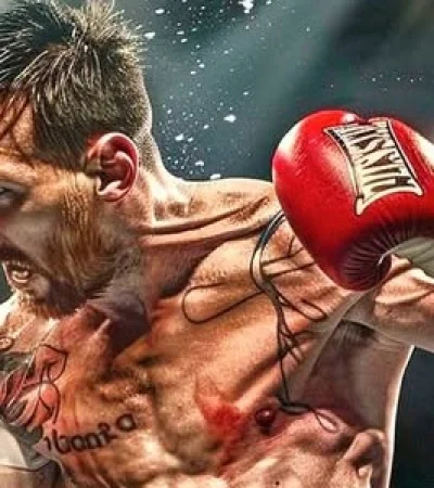 Un Leo Messi boxeador