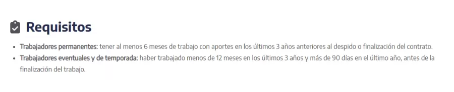 Todos los requisitos del subsidio por desempleo y el resto de la información están publicados en la página oficial de ANSES