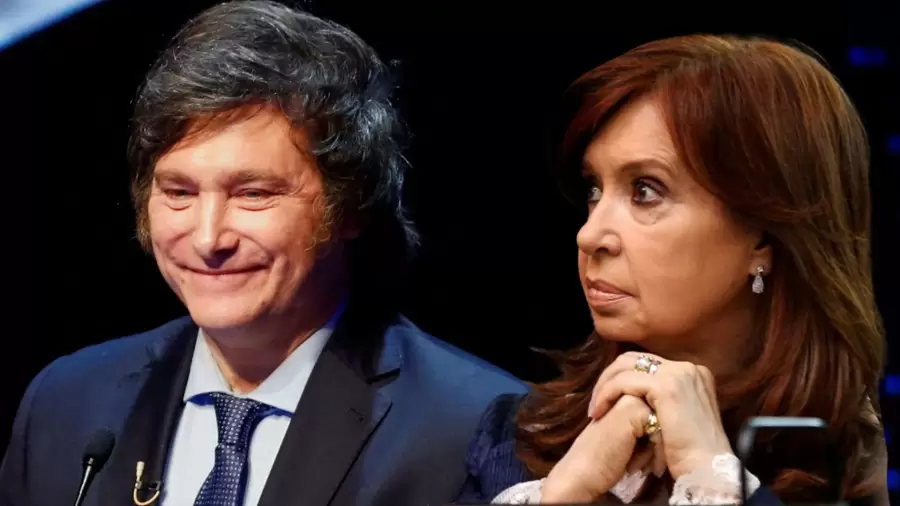El presidente Javier Milei y la exmandataria Cristina Kirchner, se juegan el futuro político. (Foto: web)