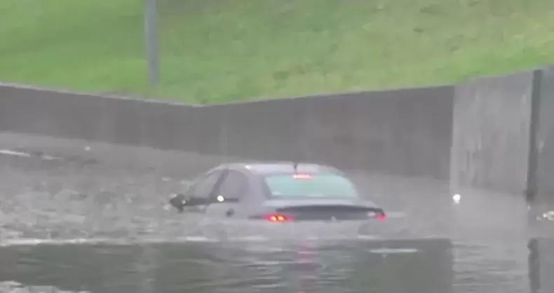 Fuerte tormenta en AMBA/ Fuente: X