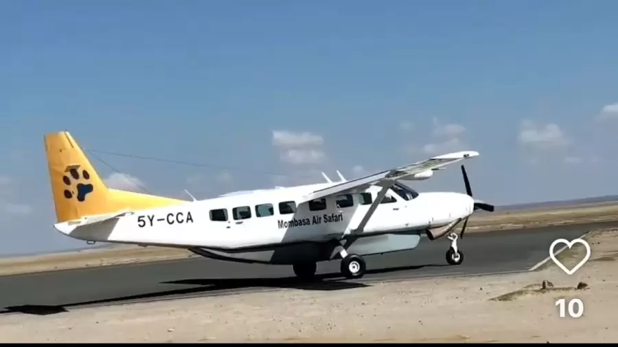 Avión caído en Kenia