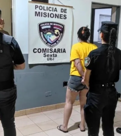 La agresora fue detenida/ Fuente: La Voz de Misiones)
