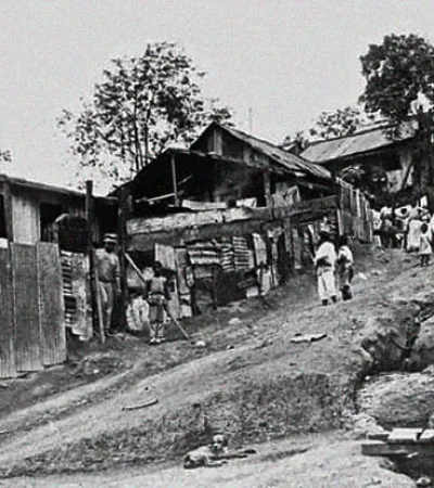 Construcciones en el "morro", a principios del siglo XX.