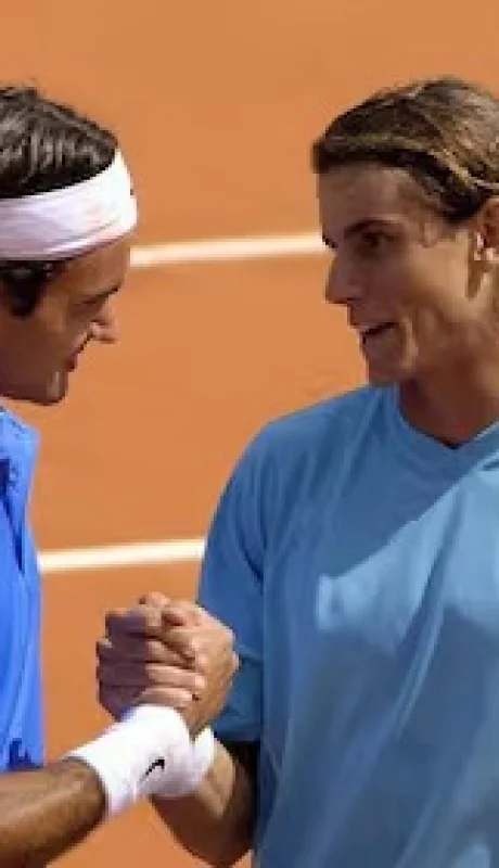 Roger Federer y Diego Hartfield.