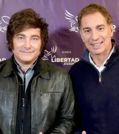Javier Milei y Diego Santilli/ Fuente: Web