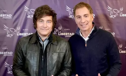 Javier Milei y Diego Santilli/ Fuente: Web