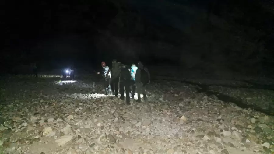 Operativo de rescate en Uspallata/ Fuente: Ministerio de Seguridad