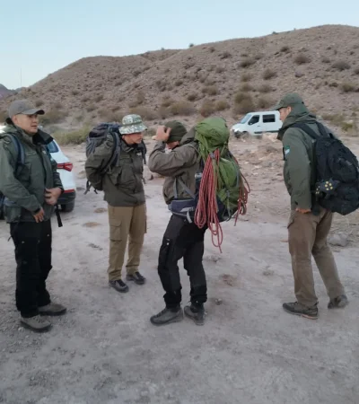 Operativo de rescate en Uspallata/ Fuente: Ministerio de Seguridad