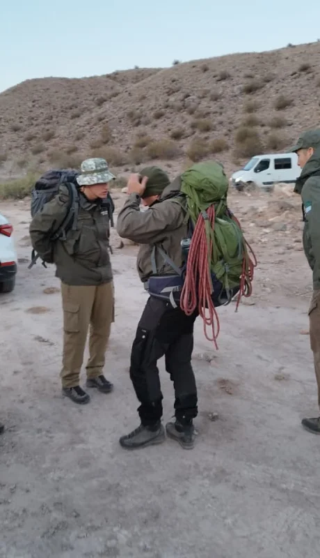 Operativo de rescate en Uspallata/ Fuente: Ministerio de Seguridad