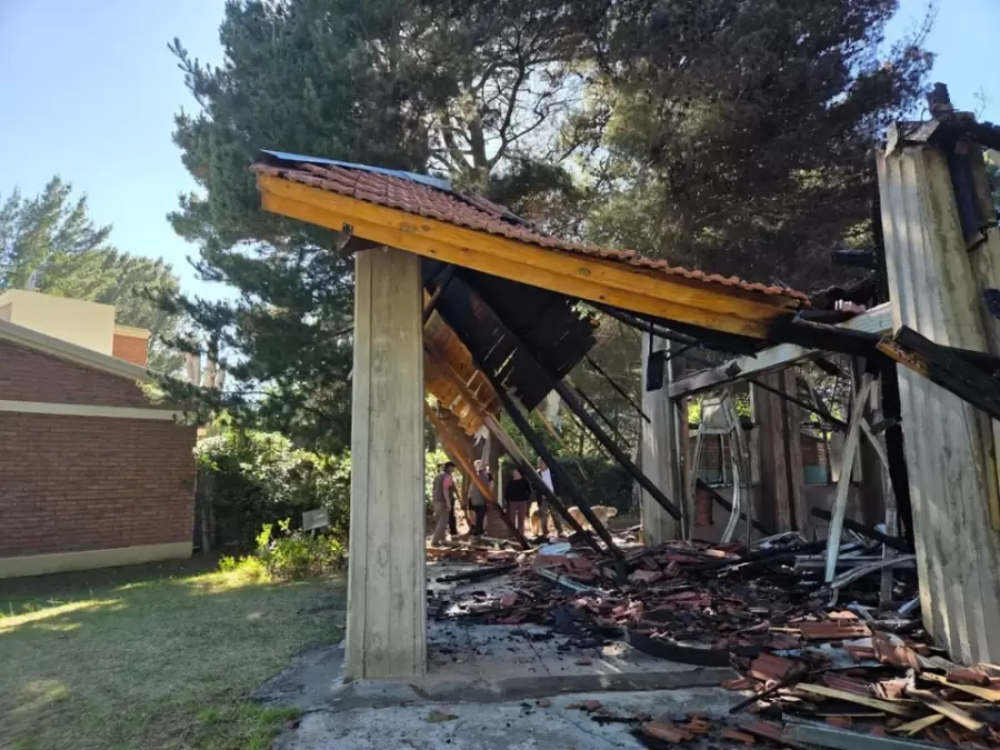 Capilla incendiada