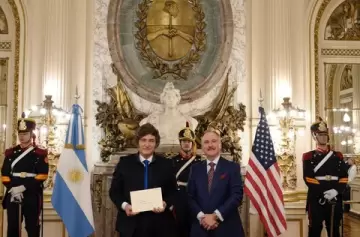 Milei recibió a Peter Lamelas, el nuevo Embajador de Estados Unidos, en Casa Rosada