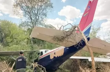 Gendarmería encontró 130 kilos de cocaína en una avioneta de Bolivia que cayó en Salta