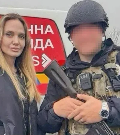 La actriz en Ucrania