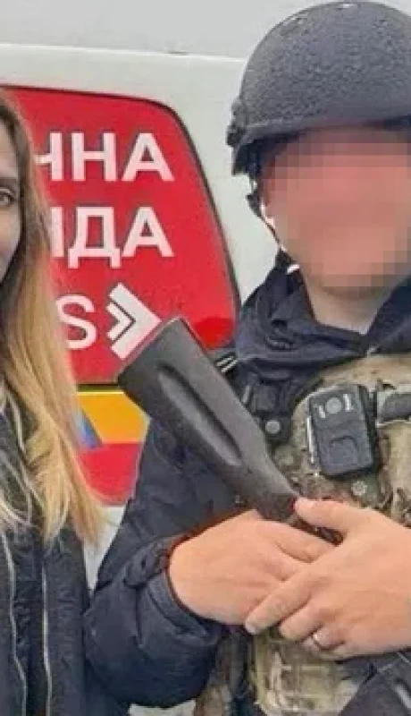 La actriz en Ucrania