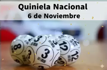 Quiniela Nacional (Ciudad): Todos los resultados de hoy, jueves 6 de noviembre de 2025