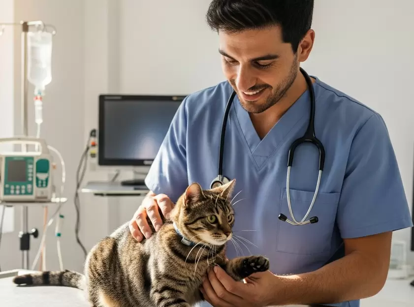Existen veterinarios especializados en salud felina y en salud ocular.