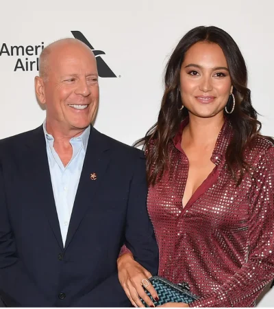 Bruce Willis junto a Emma Heming. El caso del actor fue analizado por Beatriz Goldberg para entender la crisis del cuidador.