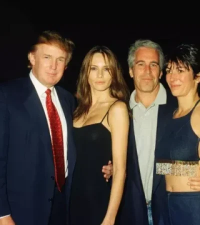 Donald Trump junto a Jeffrey Epstein