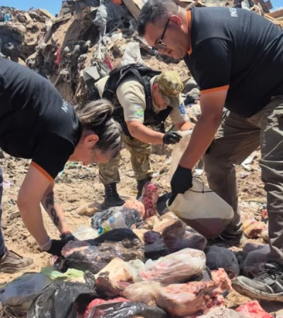 La Policia Rural decomisó 200 kilos en un sorpresivo operativo en Las Heras. /