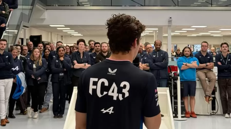 Alpine compartió un emotivo momento que tuvo a Colapinto como protagonista.