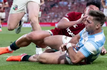 Orgullo nacional: el try de Santiago Cordero ante los Lions que compite por ser el mejor del año