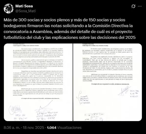 Godoy Cruz tendrá elecciones el 13 de diciembre.