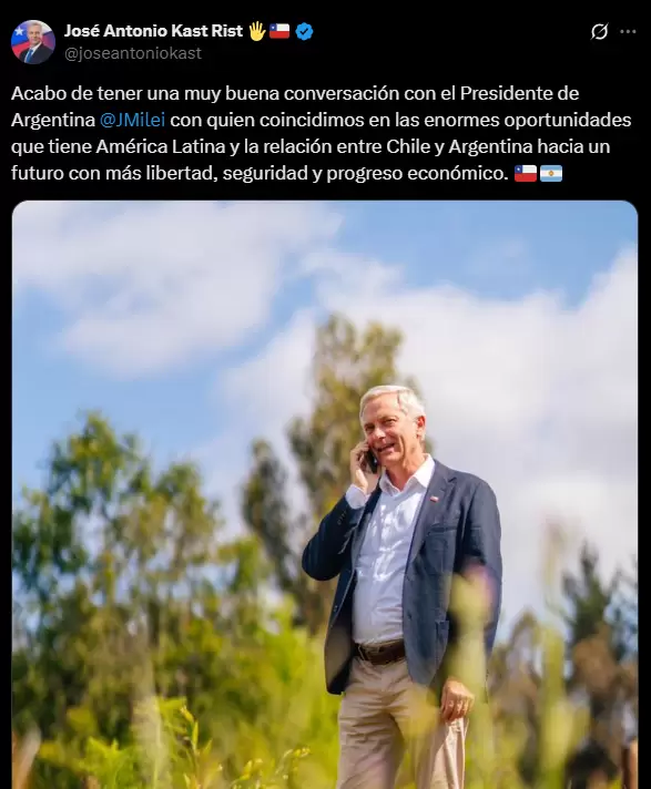 Si Kast gana el balotaje, hay expectativas de un fuerte acercamiento político entre ambos países vecinos.