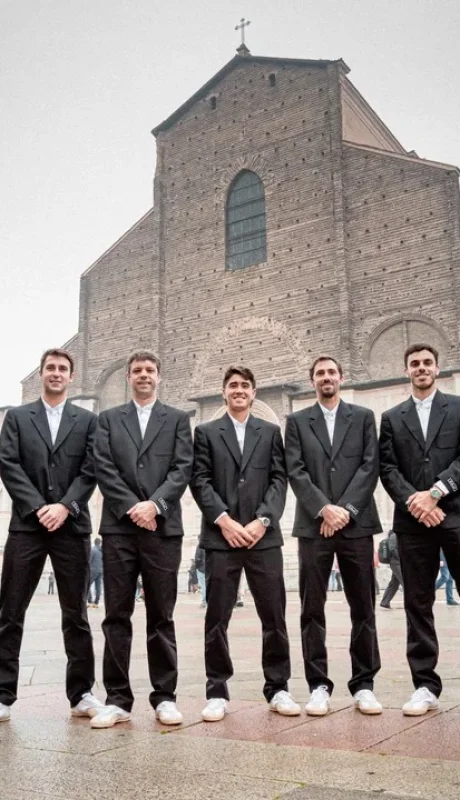 El equipo argentino listo para el choque contra los teutones