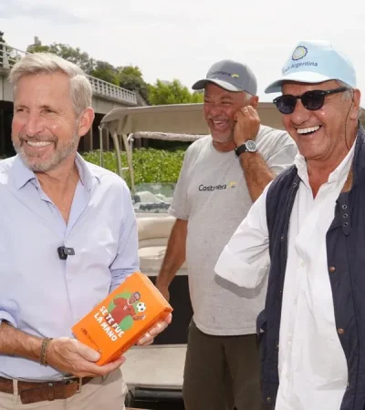 Daniel Scioli con el gobernador de Entre Ríos, Rogelio Frigerio. (Foto: web)