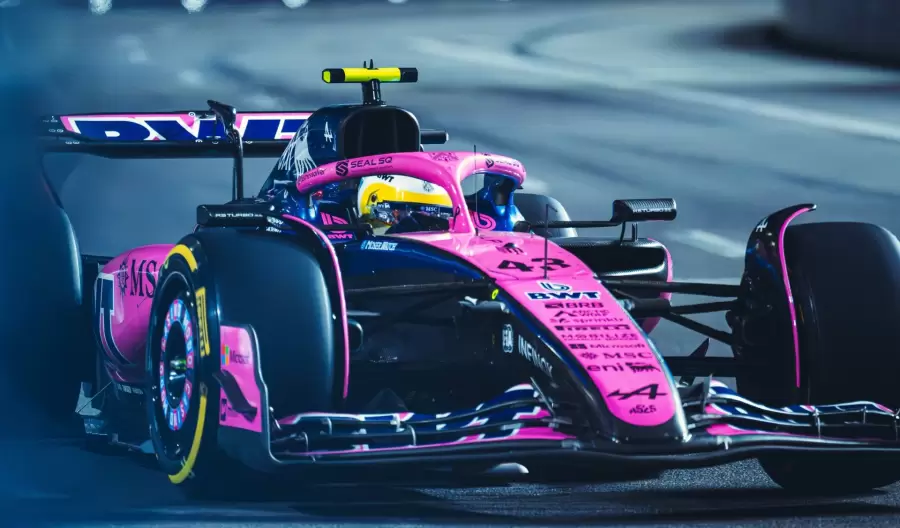 Colapinto en el Gran Premio de Las Vegas.