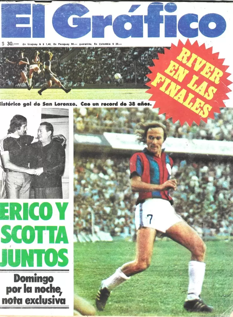 La edición del Gráfico con el encuentro entre ambos goleadores
