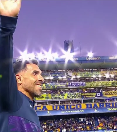 Tevez tras ingresar a La Bombonera