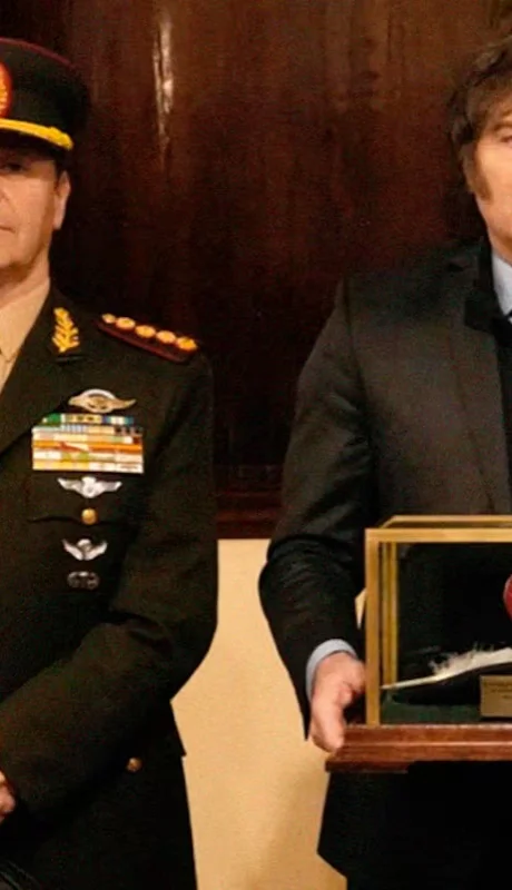 Carlos Presti y Javier Milei.