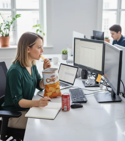 Combinación de nutrientes clave para evitar picos de azúcar y control del peso en el trabajo.