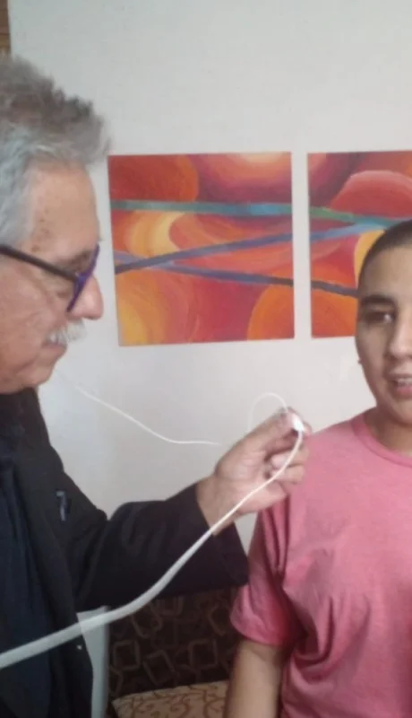 Daniel Gallardo, de Ciudadano News,  junto a Cecilia Flores.