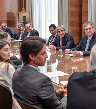 Caputo con empresarios ingleses