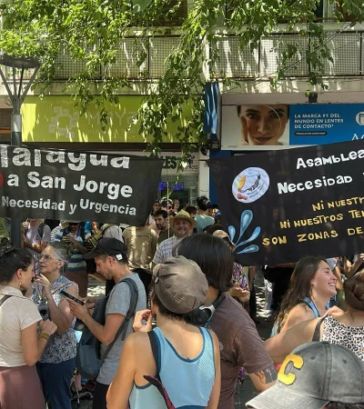 Marcha contra la minería en Mendoza/